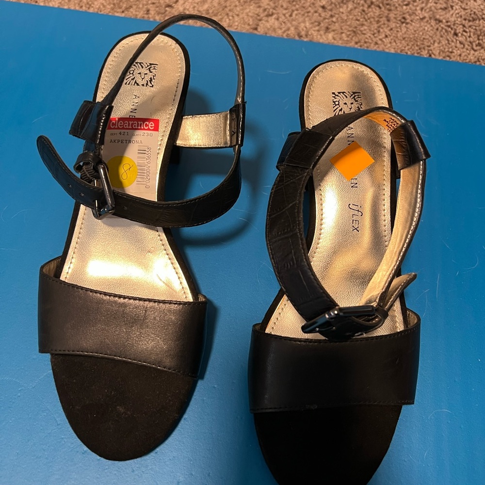 Black sandals dress shoes heels